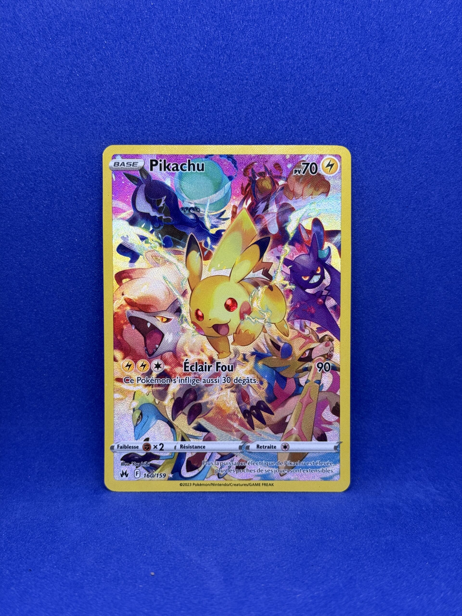 Carte Pokémon - Zénith Suprême - Pikachu - 160/159 (1218 A)