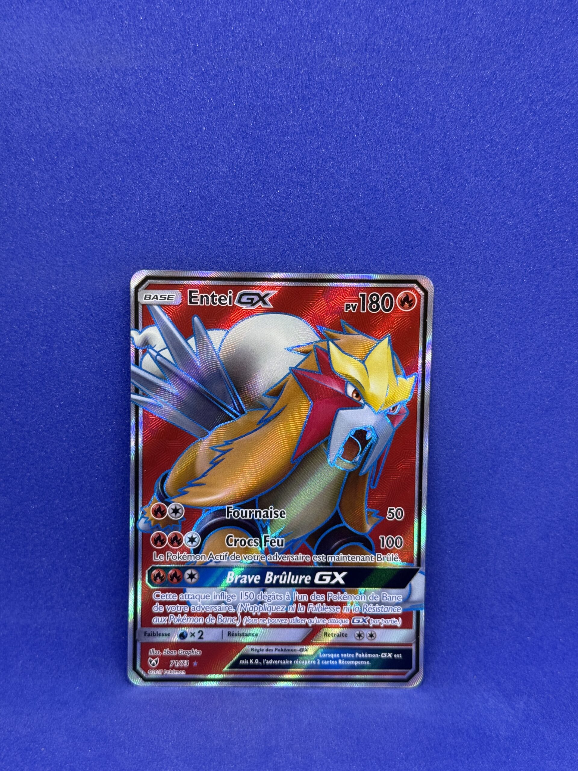 Carte Pokémon - Légendes Brillantes - Entei GX - 71/73 (2331 A)
